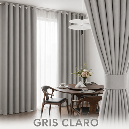 CORTINAS BLACKOUT ANTILUZ CON ARGOLLA