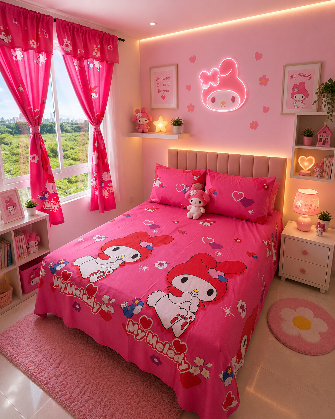 COMBO JUEGOS DE SABANAS CON CORTINAS INFANTIL