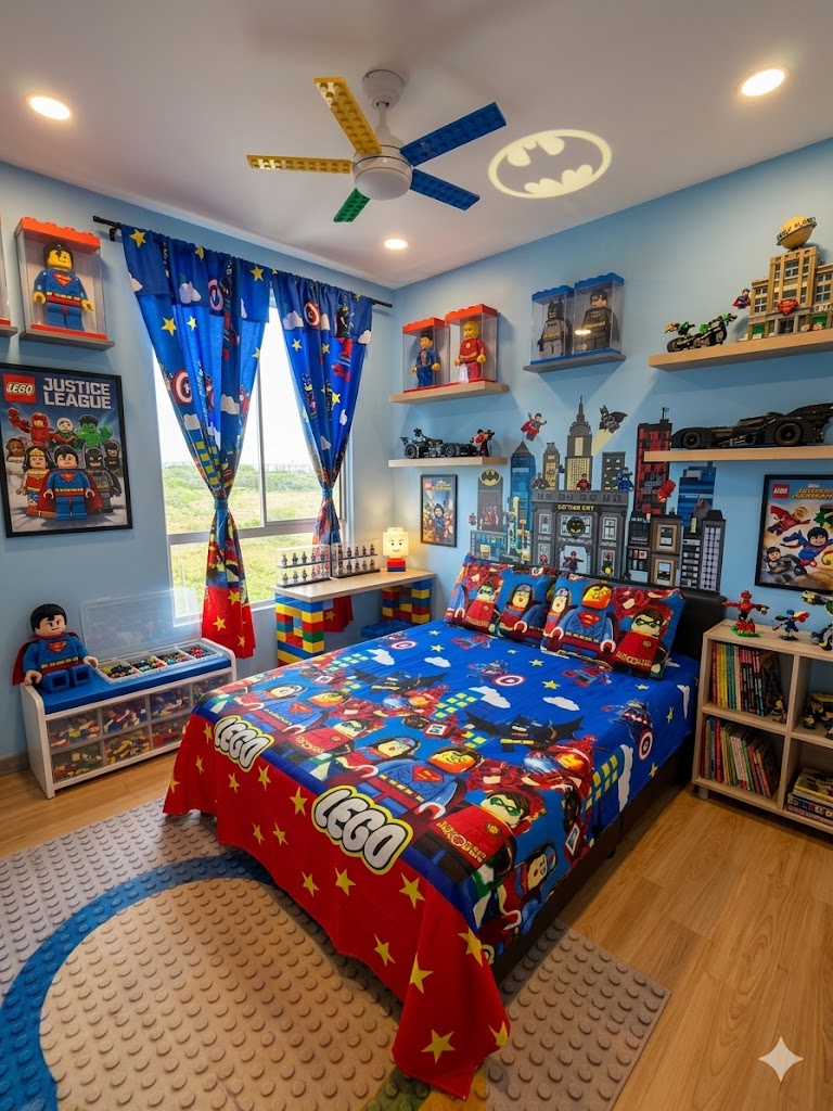 COMBO JUEGOS DE SABANAS CON CORTINAS INFANTIL