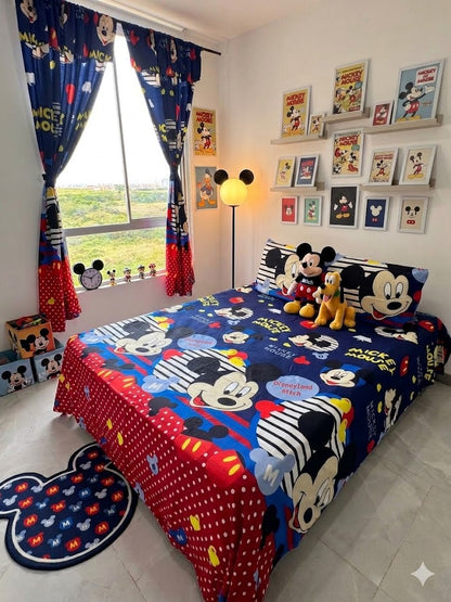 COMBO JUEGOS DE SABANAS CON CORTINAS INFANTIL