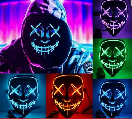 MASCARAS CON LUZ LED PARA HALLOWEEN 🎃 - De Shopping Store