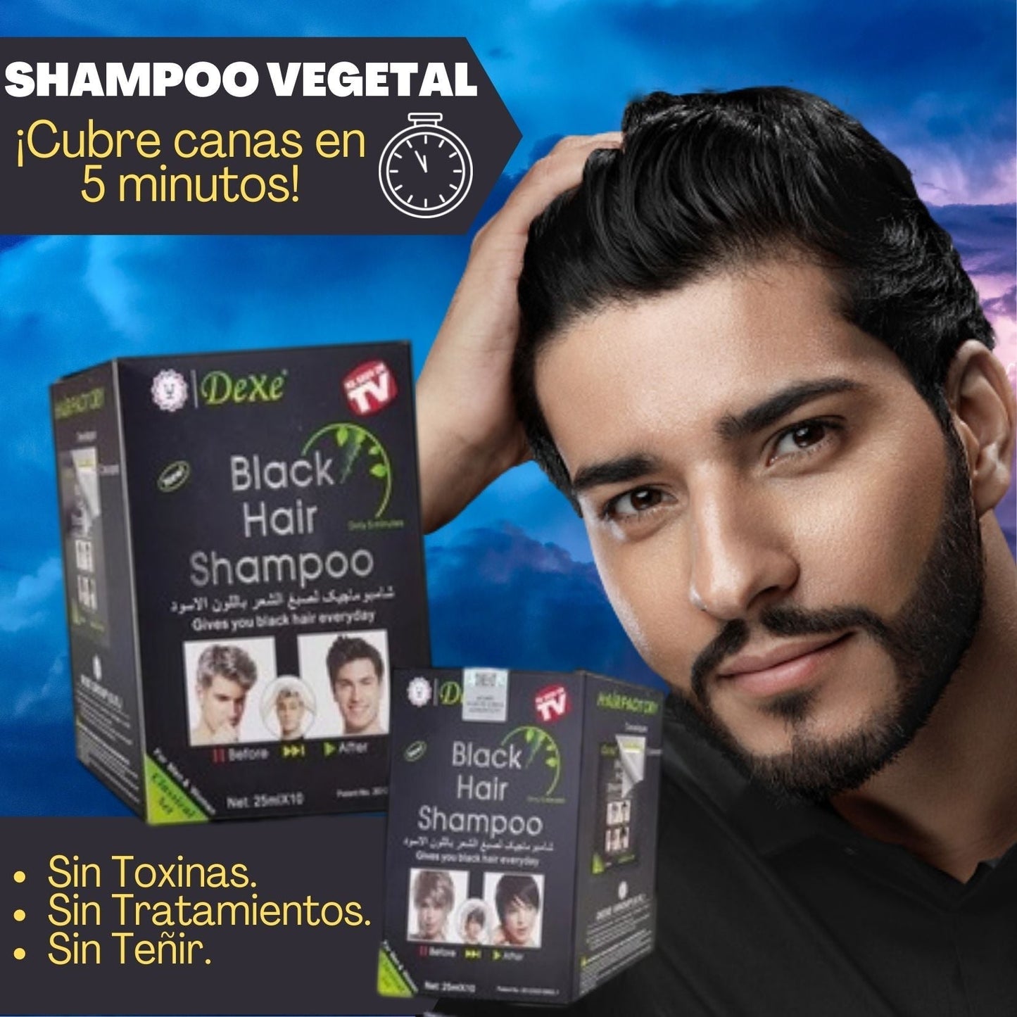 SHAMPOO CUBRE CANAS  VEGETAL - De Shopping Store